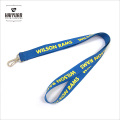 Cheapest Flat Polyester Lanyard with Metal Clip for Meeting